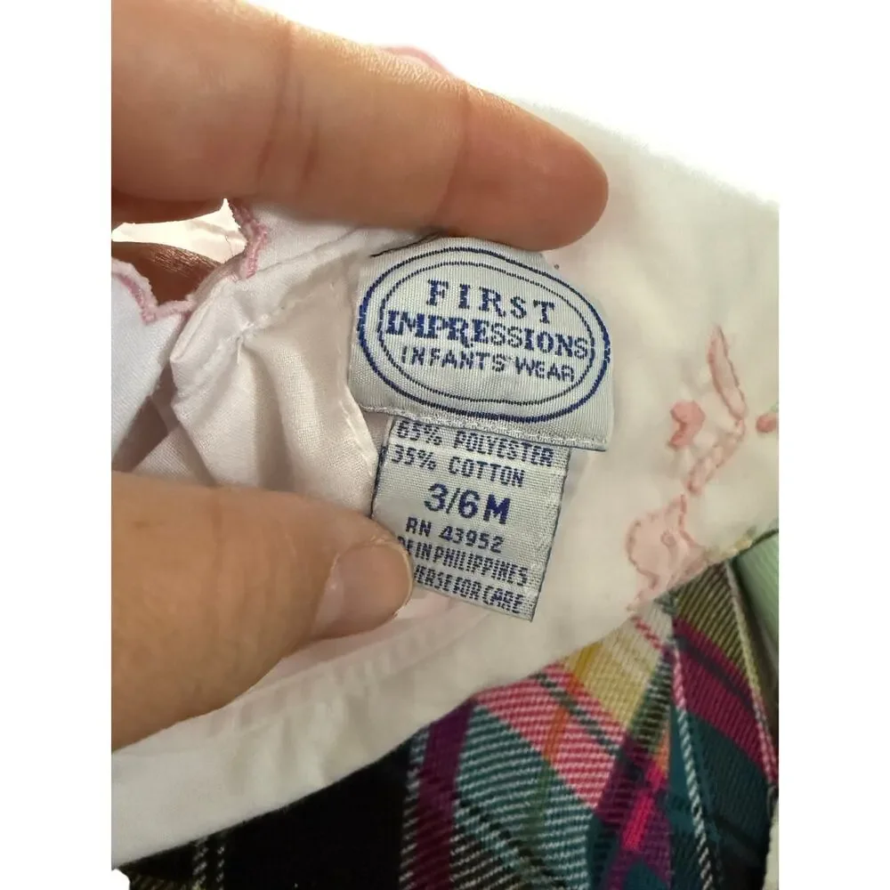 Vintage First Impressions infants‎ wear pink floral dress